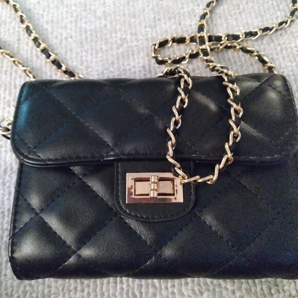 Wallet on chain mini bag Chanel style - Picture 1 of 6